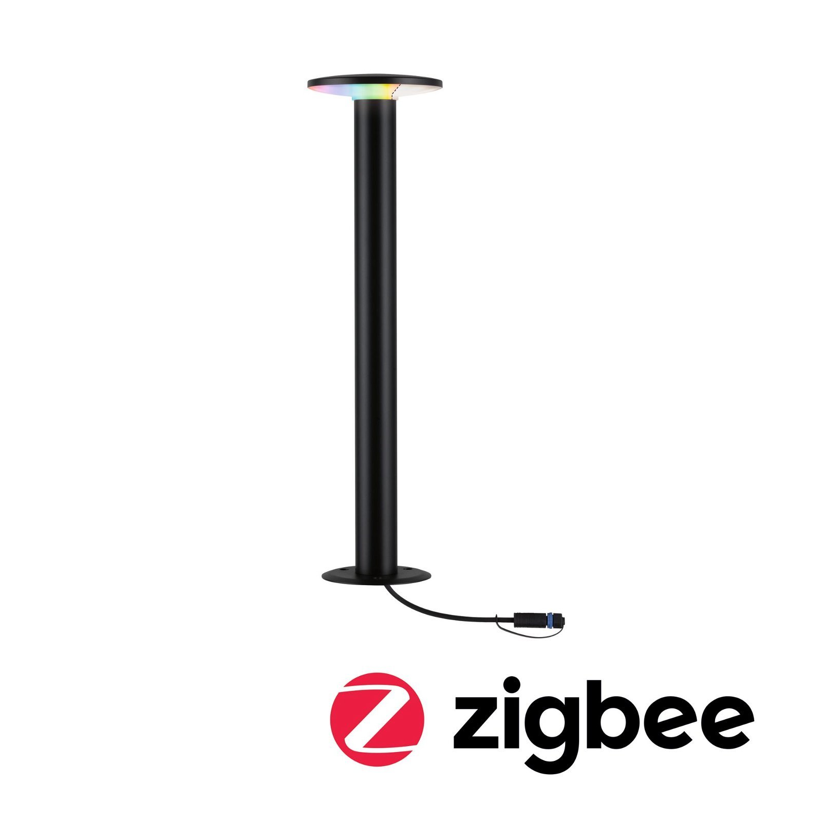 P 94750 Plug & Shine LED stojací svítidlo Smart Home Zigbee Plate IP44 RGBW+ 5W antracit - PAULMANN