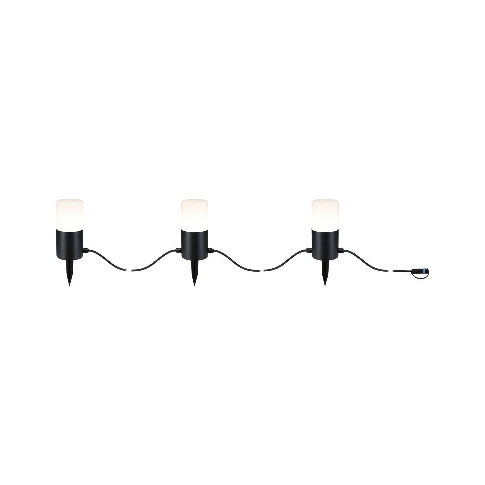P 94761 Plug & Shine LED světelný řetěz Tubs IP44 3000K 3x2W antracit - PAULMANN (obrázek 3)