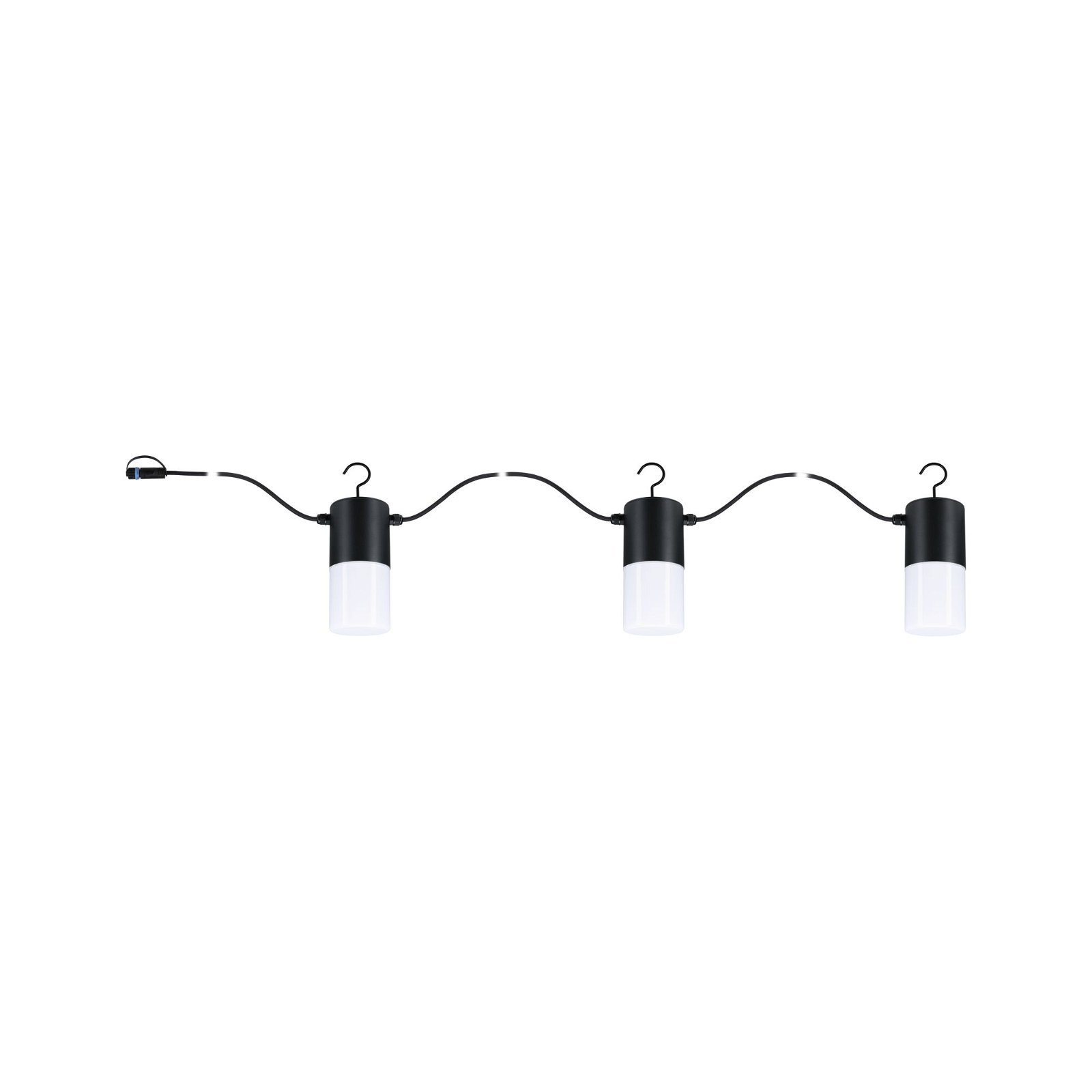 P 94761 Plug & Shine LED světelný řetěz Tubs IP44 3000K 3x2W antracit - PAULMANN (obrázek 4)
