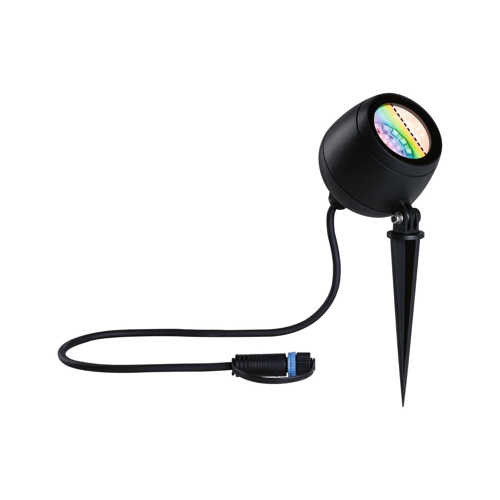 P 94769 Plug & Shine LED bodové zahradní světlo Smart Home Zigbee Kikolo IP65 RGBW+ 6,2W antracit - PAULMANN (obrázek 2)