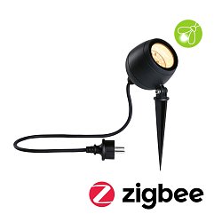 Obrázek pro produkt LED bodové zahradní světlo Smart Home Zigbee Kikolo neláká hmyz IP65 90mm CCT 6,2W 230V 80° antracit umělá hmota/hliník - PAULMANN