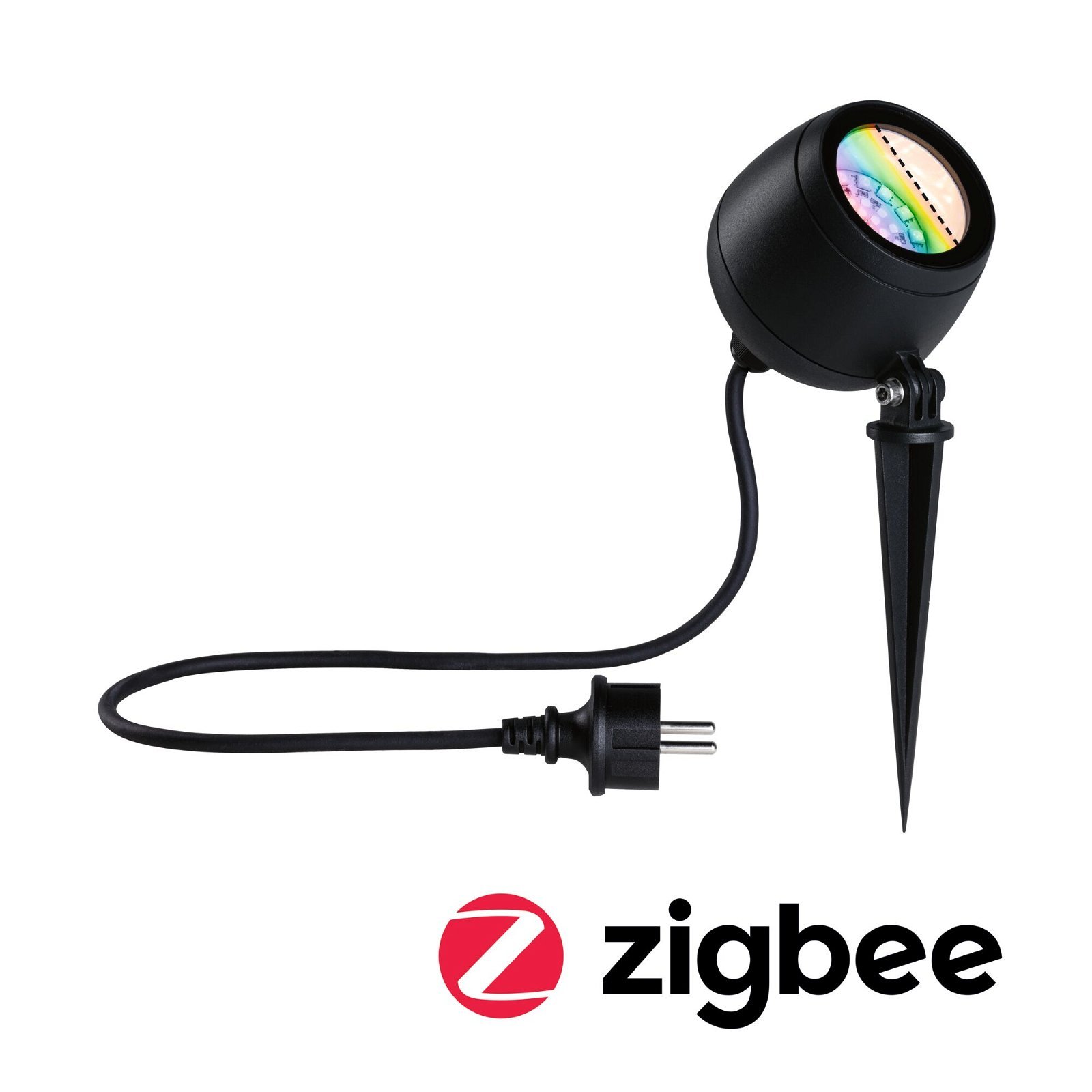 P 94771 LED bodové zahradní světlo Smart Home Zigbee Kikolo IP65 90mm RGBW+ 6,2W 230V antracit umělá hmota/hliník - PAULMANN