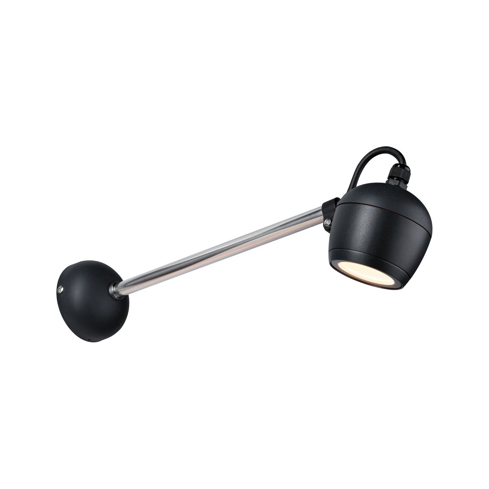 P 94772 LED venkovní nástěnné svítidlo Smart Home Zigbee Kikolo neláká hmyz IP65 90mm CCT 6,2W 230V 80° antracit umělá hmota/hliník - PAULMANN (obrázek 2)