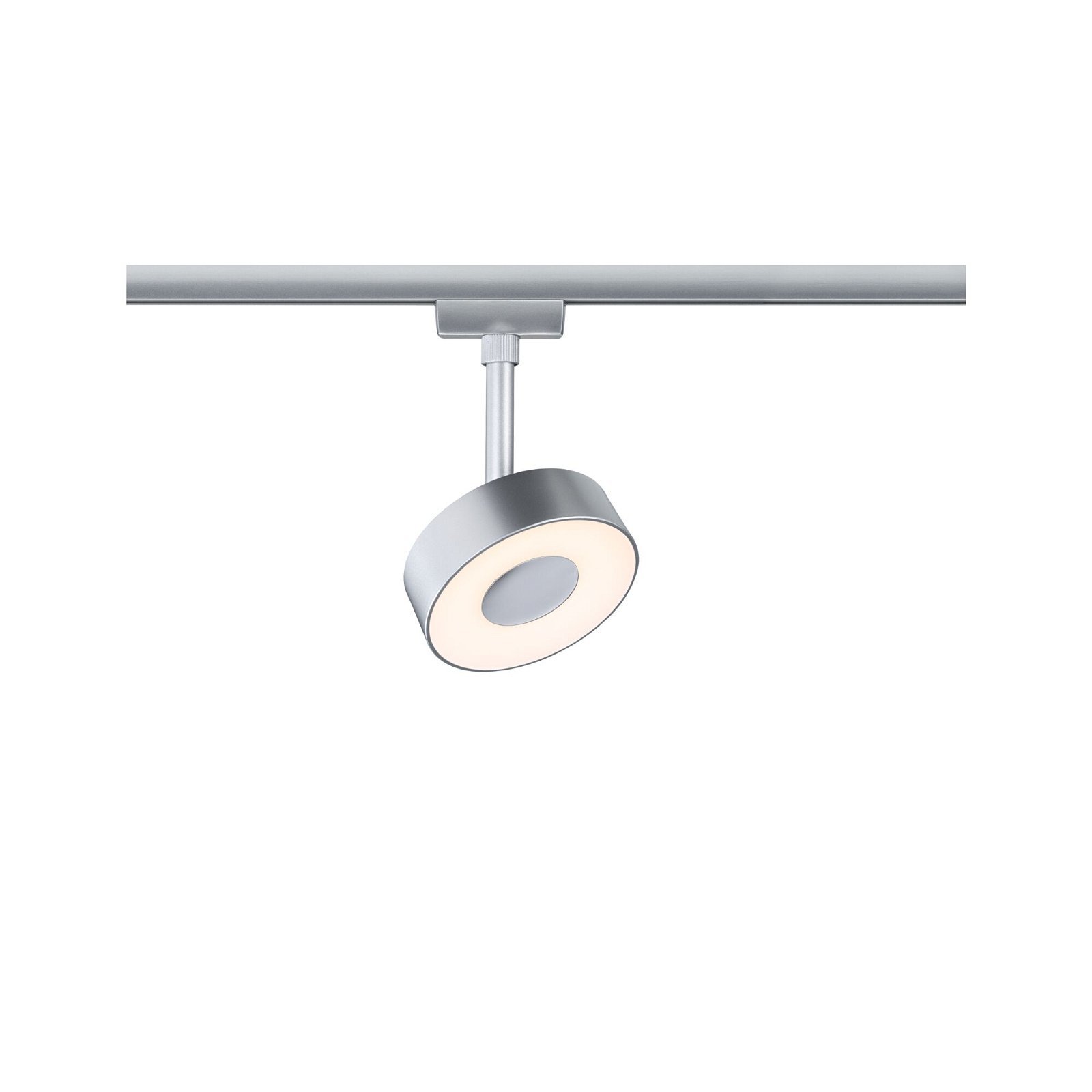 P 95587 URail LED lištový spot 3-krokové-stmívatelné Circle 5W 3000K stmívatelné 230V matný chrom - PAULMANN
