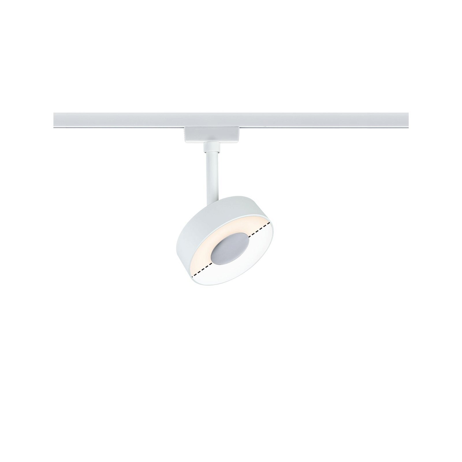 P 96544 URail LED lištový spot Circle 5W CCT 230V bílá - PAULMANN