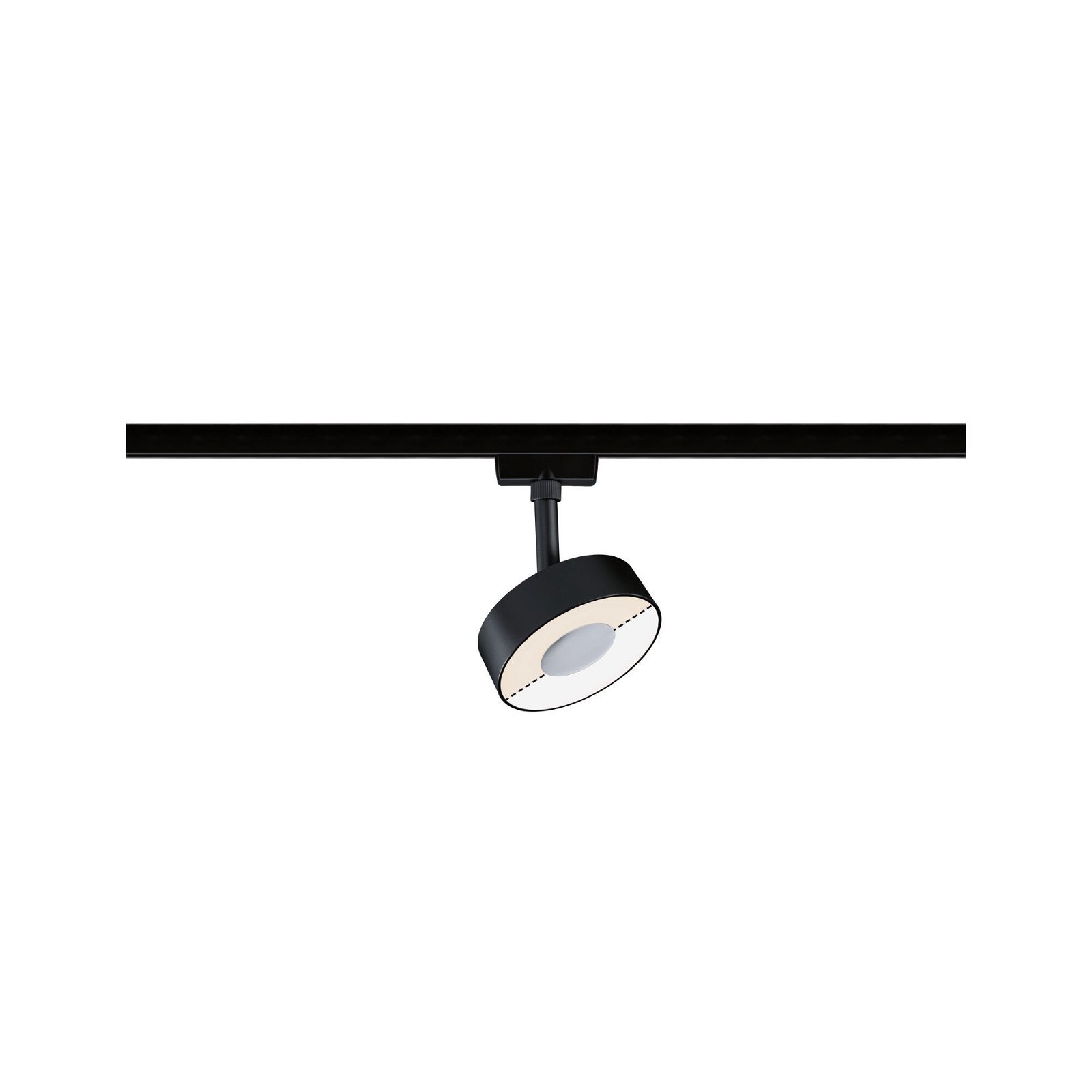 P 96545 URail LED lištový spot Circle 5W CCT 230V černá mat - PAULMANN