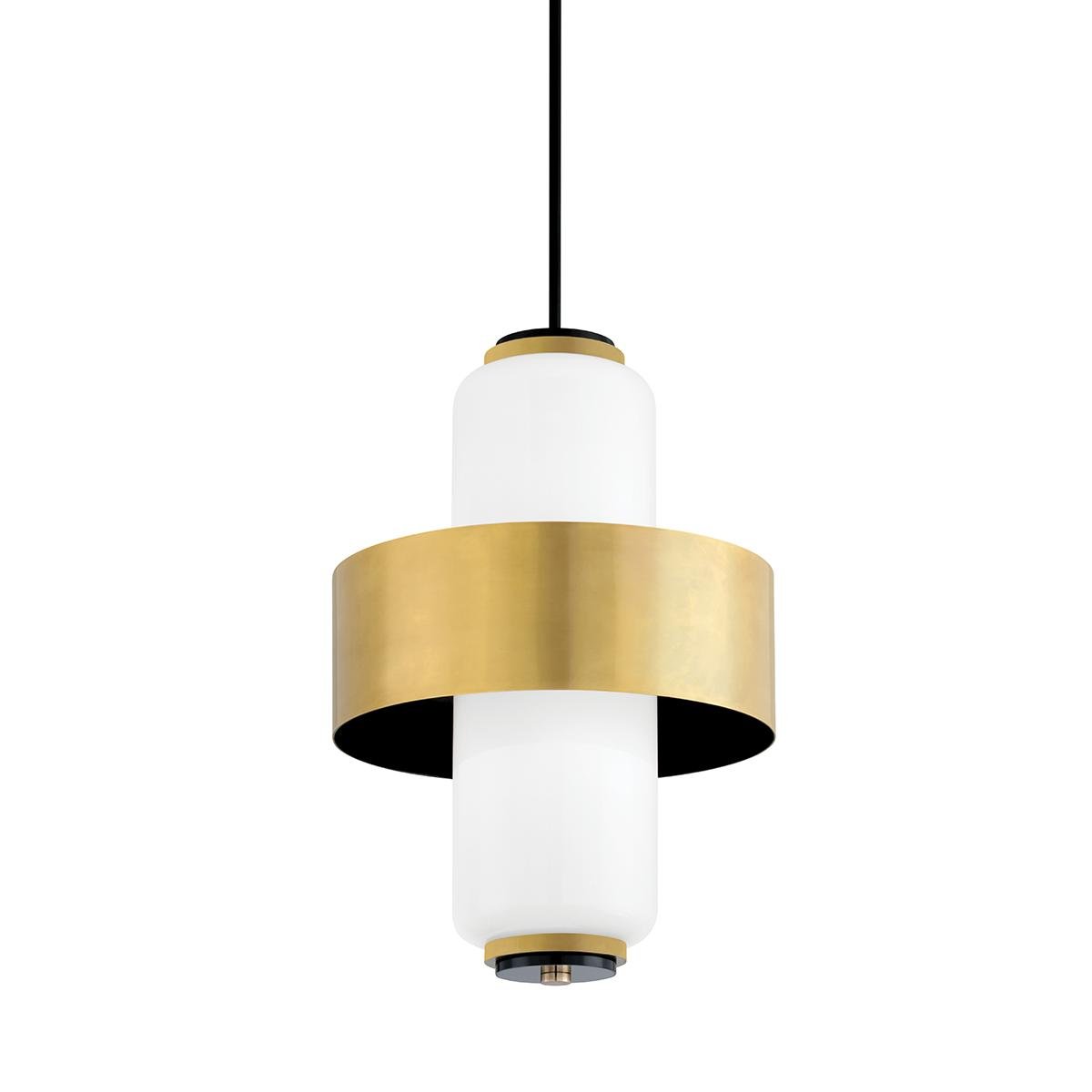 Levně HVLG 275-44-CE Závěsné svítidlo MELROSE mosaz/sklo mosaz/opál E14 4x40W - HUDSON VALLEY (Corbettt)