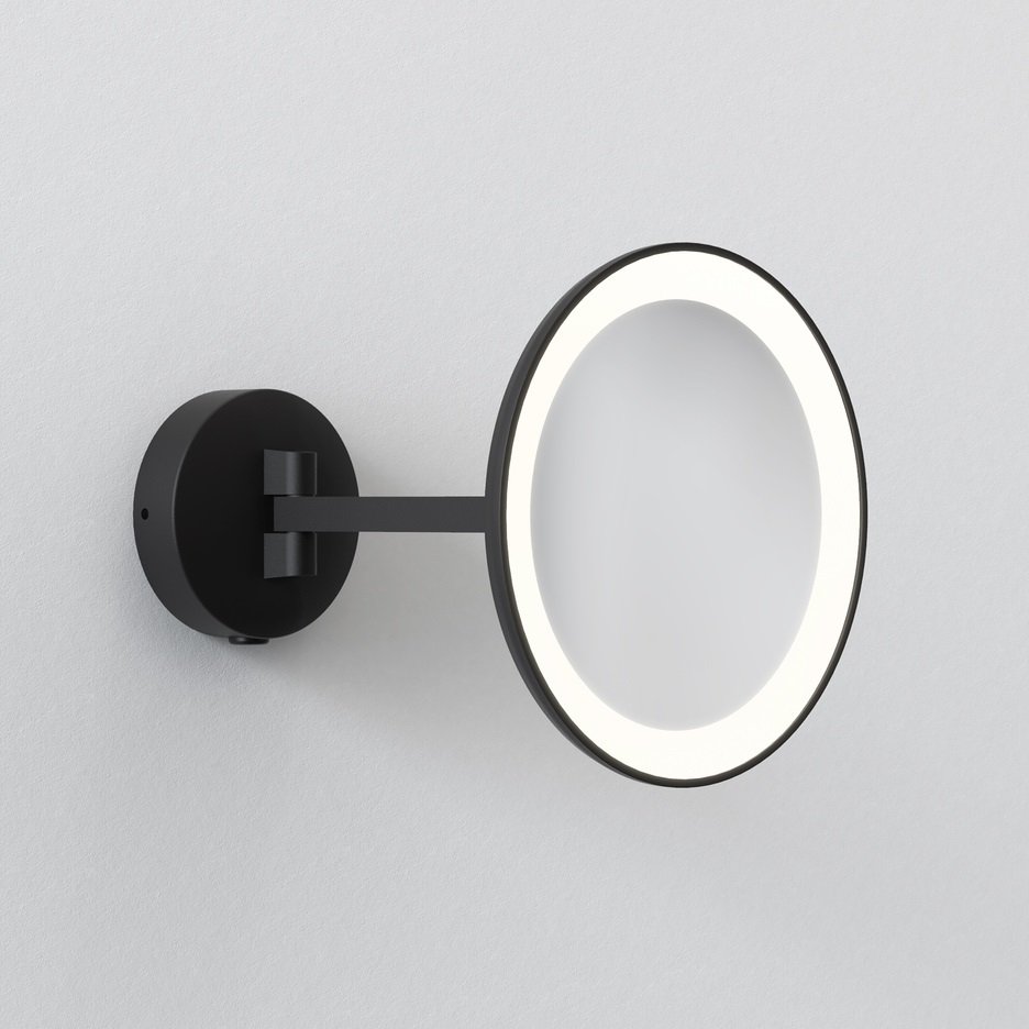 AST 1373022 Nástěnné zrcadlo Mascali Round LED matná černá - ASTRO Lighting