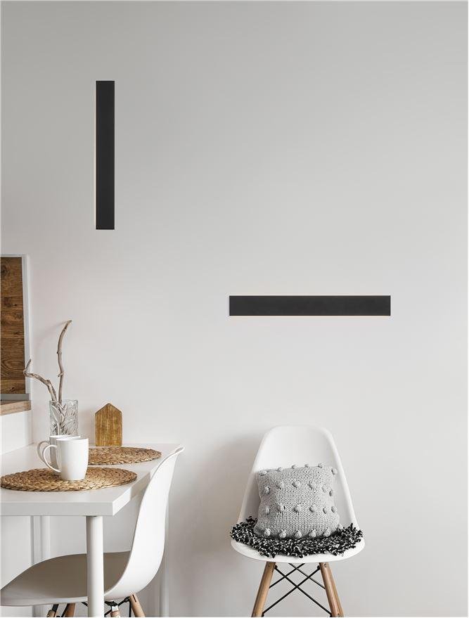 NV 9060613 Nástěnné svítidlo SELINE černý hliník LED Philips 20W 230V 3000K IP44 - NOVA LUCE