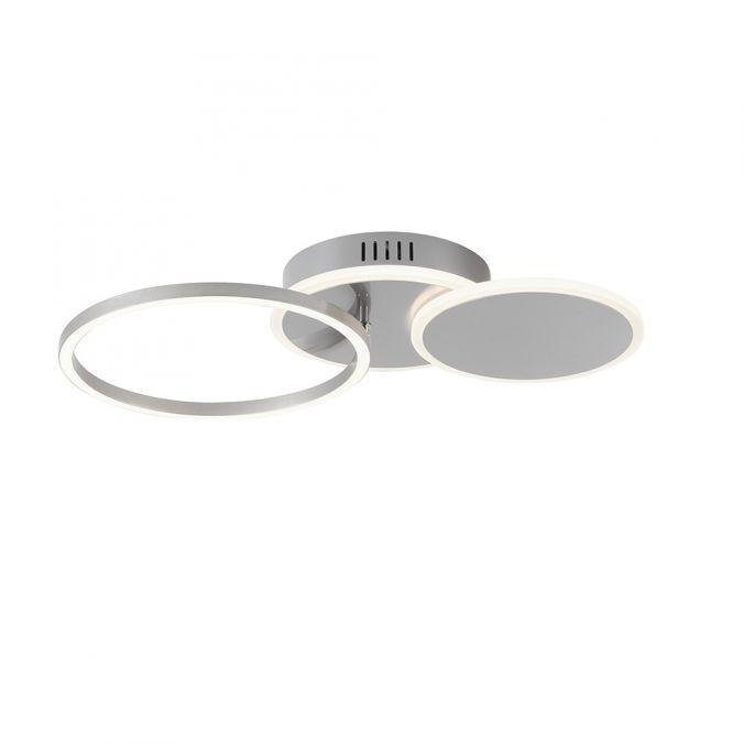 LD 14116-55 SEVENT LED stropní svítidlo stříbrná kruhové jednoduché teplé bílé světlo 3000K - LEUCHTEN DIREKT / JUST LIGHT