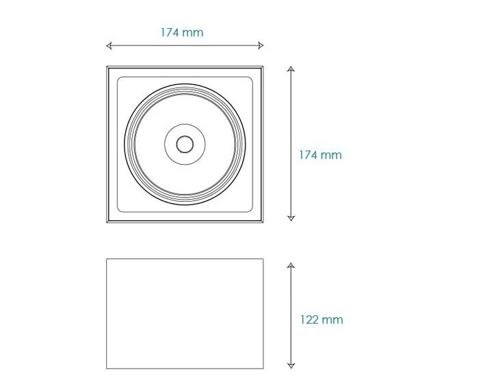 BPM 8216.02.D40.3K Stropní svítidlo Gran Cube černá polomatná - BPM (obrázek 3)