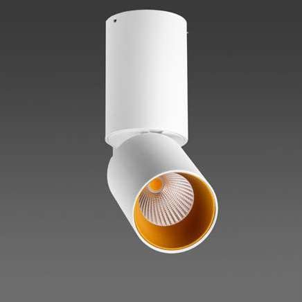 BPM 20138.03.SR.WH-GC.19.ST.9.27 Přisazené svítidlo MARTORELL TUBE 10W Ø60 180mm 19º bílá / zlatá 2700K - BPM