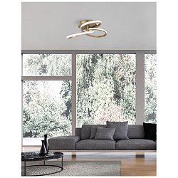 Obrázek pro produkt Stropní svítidlo FUSION zlatý mosazný hliník a akryl LED 40W 230V 3000K IP20 - NOVA LUCE