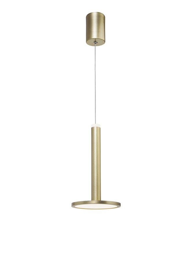 NV 1703301201 Závěsné svítidlo PALENCIA saténový zlatý hliník a akryl LED 11W 230V 3000K IP20 - NOVA LUCE (obrázek 2)