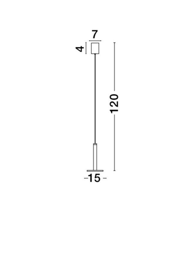 NV 1703301201 Závěsné svítidlo PALENCIA saténový zlatý hliník a akryl LED 11W 230V 3000K IP20 - NOVA LUCE (obrázek 4)