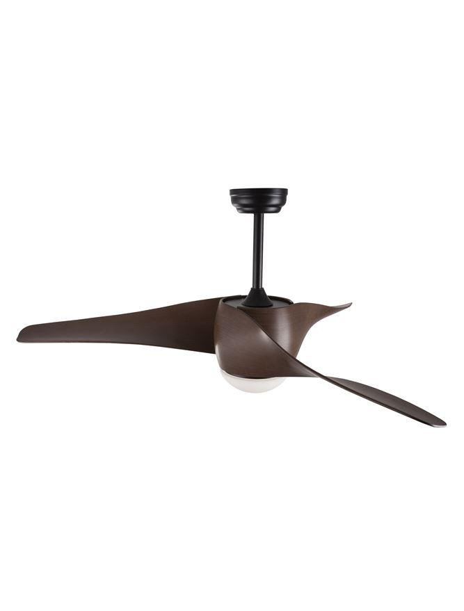 NV 5267611 Stropní ventilátor se světlem BREEZE matná černá / sklo 3ABS dřevěné listy LED 18W 3000K - NOVA LUCE (obrázek 4)