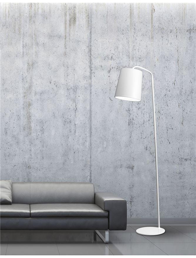 NV 549602 Stojací lampa STABILE matný bílý kov E27 1x12W IP20 bez žárovky - NOVA LUCE