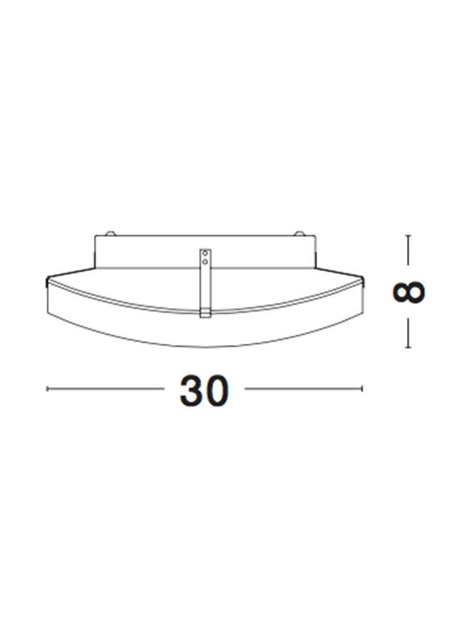 NV 600301 Stropní svítidlo QUALE matné bílé sklo chromovaný kov E27 1x12W - NOVA LUCE (obrázek 3)