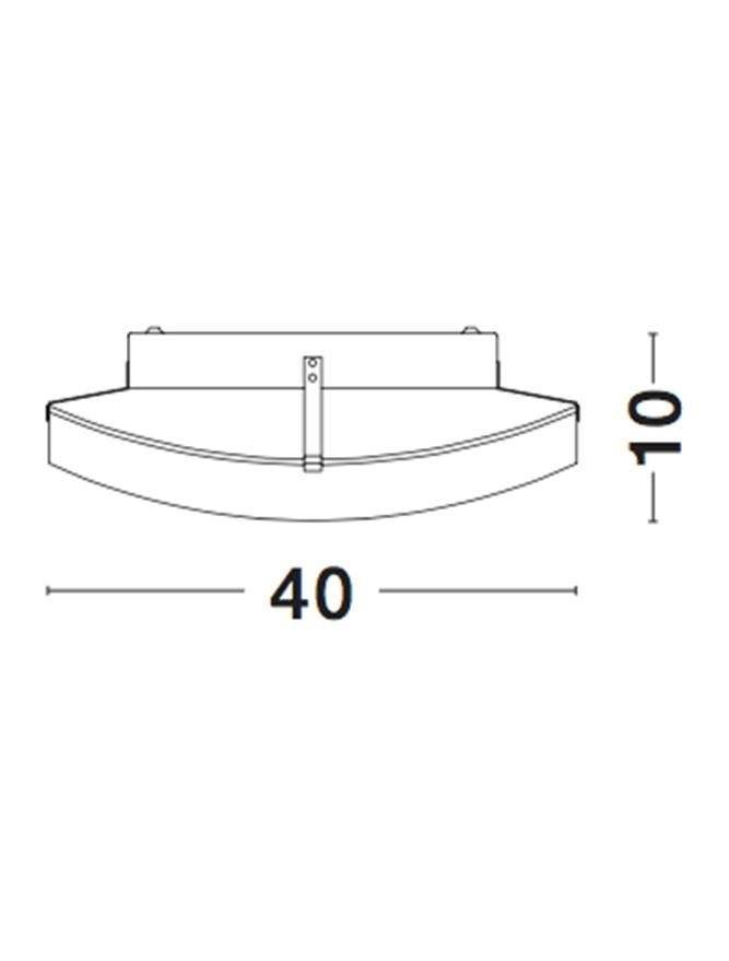 NV 600302 Stropní svítidlo QUALE matné bílé sklo chromovaný kov E27 2x12W - NOVA LUCE (obrázek 4)