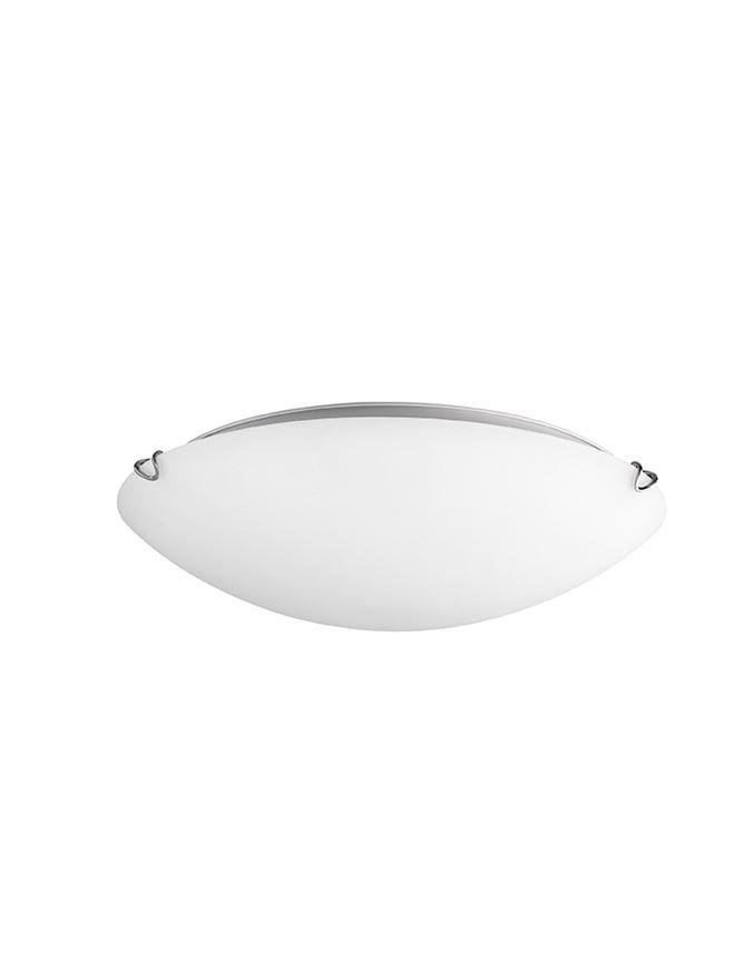 NV 600401 Stropní svítidlo ANCO matné bílé sklo chromovaný kov E27 1x12 W - NOVA LUCE