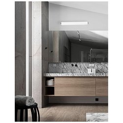 Obrázek pro produkt Nástěnné svítidlo POLO opálové sklo a nikl satén E14 3x5W 230V IP44 bez žárovky - NOVA LUCE