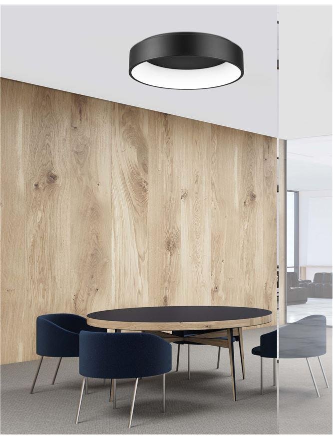 NV 6167240 Stropní svítidlo RANDO černý hliník a akryl LED 42W 230V 3000K IP20 - NOVA LUCE