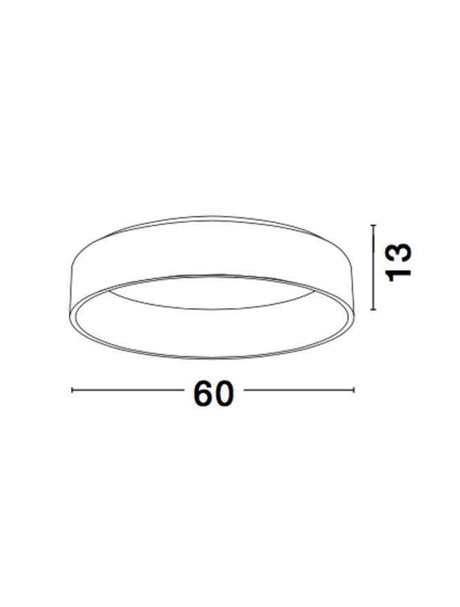 NV 6167240 Stropní svítidlo RANDO černý hliník a akryl LED 42W 230V 3000K IP20 - NOVA LUCE (obrázek 3)
