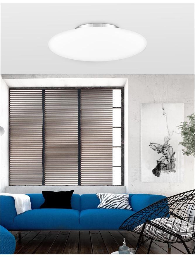 Levně NV 620441 Stropní svítidlo PRESSIONE opálové sklo a chromovaný kov E27 3x12W - NOVA LUCE