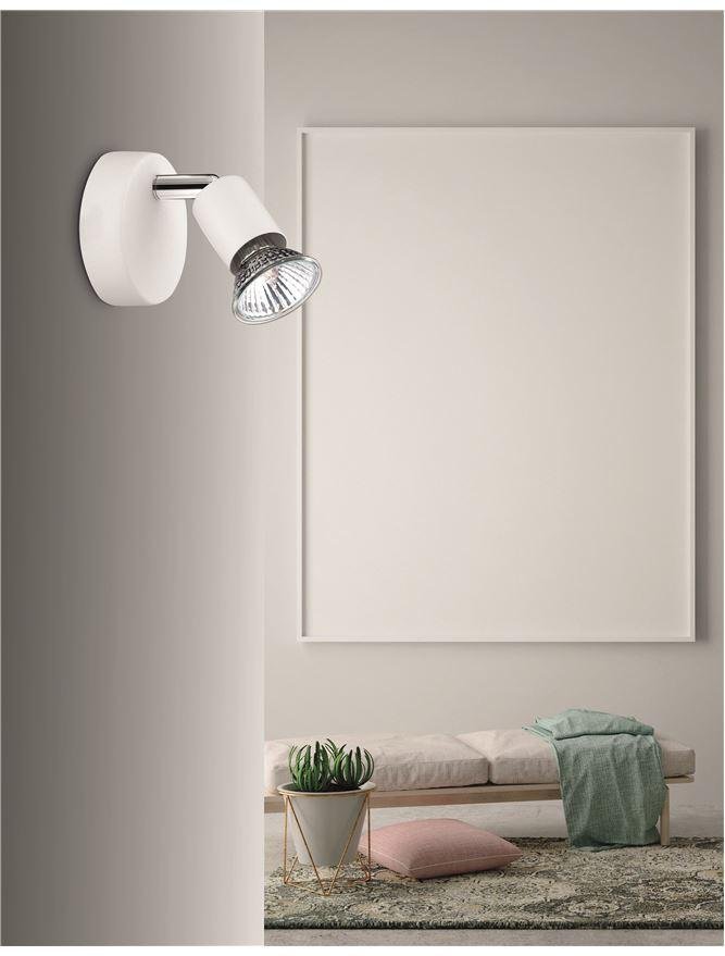 NV 661001 Bodové svítidlo BASE matný bílý kov GU10 1x5W IP20 bez žárovky - NOVA LUCE