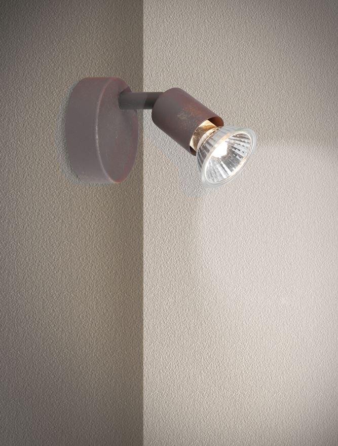 Levně NV 662001 Bodové svítidlo BASE rezavý kov GU10 1x5W 230V IP20 bez žárovky - NOVA LUCE