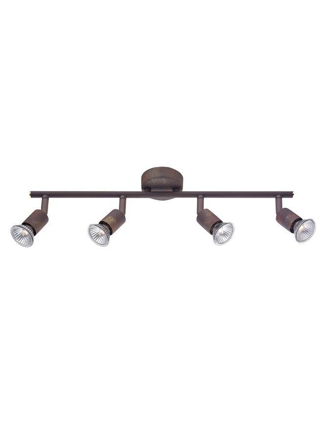 NV 662004 Bodové svítidlo BASE rezavý kov GU10 4x5W 230V IP20 bez žárovky - NOVA LUCE