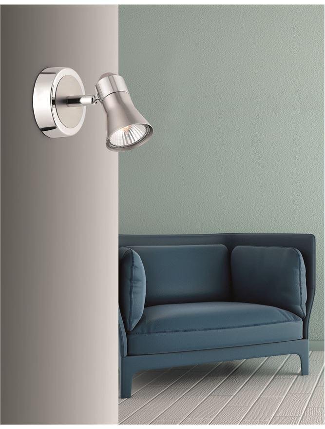 Levně NV 663001 Bodové svítidlo GALERIA nikl satén chromovaný hliník GU10 2x10W IP20 bez žárovky - NOVA LUCE