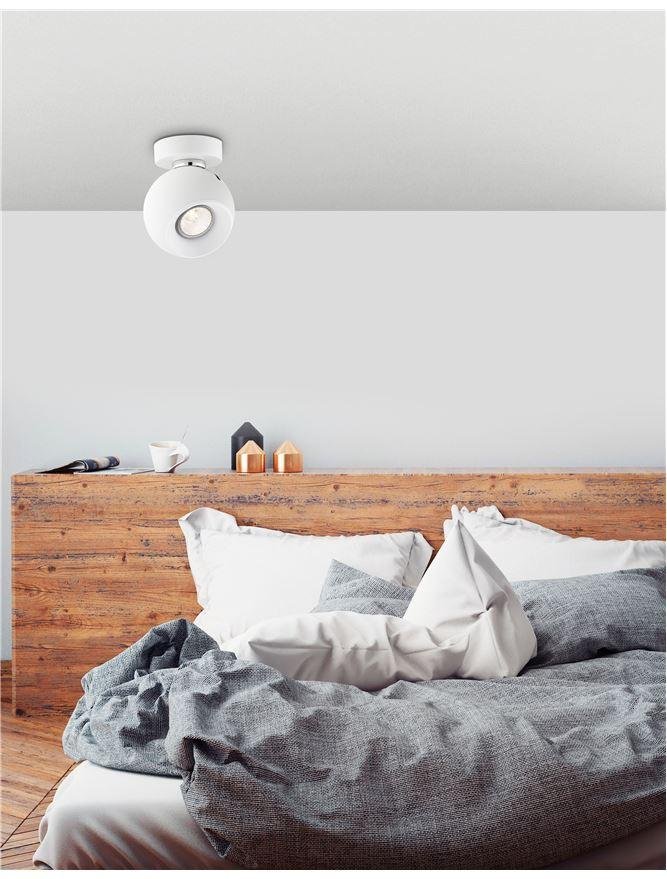 NV 665001 Bodové svítidlo TORE matný bílý hliník GU10 1x10W 230V IP20 bez žárovky - NOVA LUCE