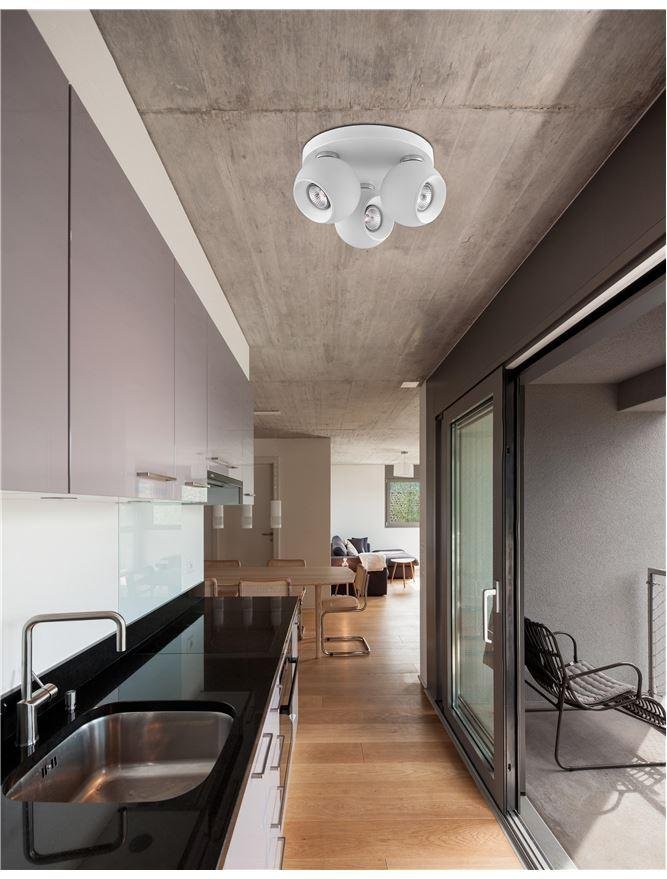 NV 665002 Bodové svítidlo TORE matný bílý hliník GU10 3x10W 230V IP20 bez žárovky - NOVA LUCE