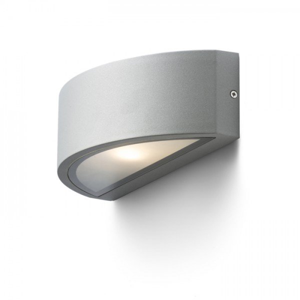 Levně RED R10366 Venkovní svítidlo LESA nástěnná stříbrná 230V E27 26W IP54 - RED - DESIGN RENDL