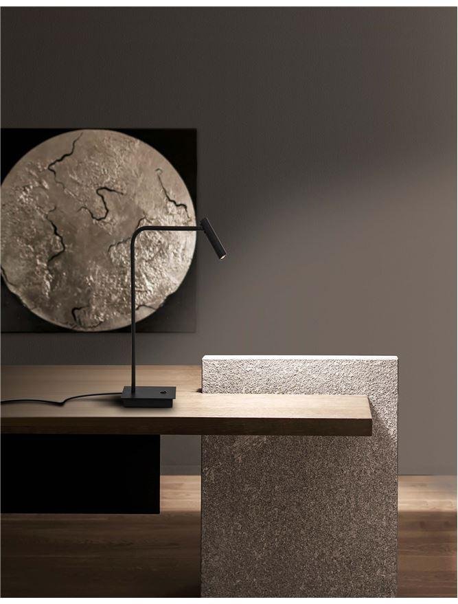 Levně NV 7140182 Stolní lampa SICILY černý hliník LED 3W 3000K s vypínačem - NOVA LUCE