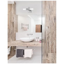 Obrázek pro produkt Nástěnné svítidlo nad zrcadlo DRITTO opálové sklo chromovaný hliník G9 2x5W 230V IP44 bez žárovky - NOVA LUCE