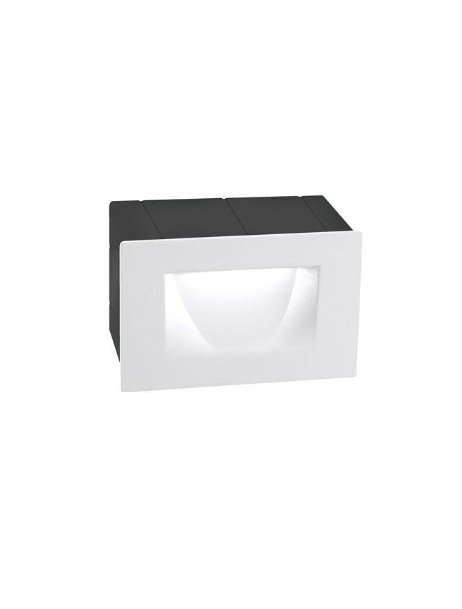 NV 726402 Venkovní zapuštěné svítidlo do zdi KRYPTON bílý hliník LED 3W 3000K 220-240V 15st. IP54 - NOVA LUCE