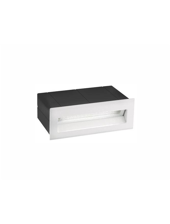 NV 726405 Venkovní zapuštěné svítidlo do zdi KRYPTON bílý hliník LED 3W 3000K 220-240V 17st. IP54 - NOVA LUCE