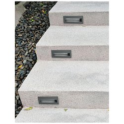 Obrázek pro produkt Venkovní zapuštěné svítidlo do zdi KRYPTON tmavě šedý hliník LED 3W 3000K 220-240V 17st. IP54 - NOVA LUCE