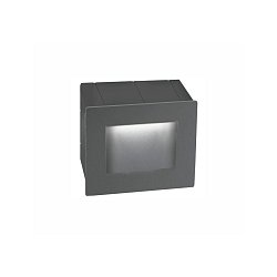 Obrázek pro produkt Venkovní zapuštěné svítidlo do zdi KRYPTON tmavě šedý hliník LED 3W 3000K 220-240V 15st. IP54 - NOVA LUCE