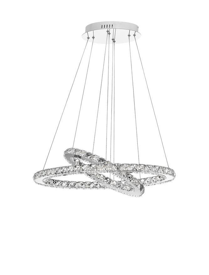 NV 7403001 Závěsné svítidlo CELINE chromovaný hliník a křišťál nastavitelné LED 40W 3000K IP20 - NOVA LUCE (obrázek 3)