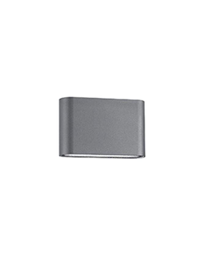 NV 740404 Venkovní nástěnné svítidlo SOHO tmavě šedý hliník skleněný difuzor LED 2x5W 3000K 220-240V 2x60st. IP54 světlo nahoru a dolů - NOVA LUCE