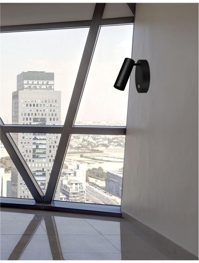 NV 7410401 Bodové svítidlo UMBERTO černý kov dotykový vypínač na těle GU10 1x40W - NOVA LUCE