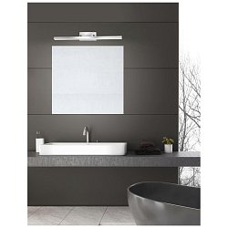 Obrázek pro produkt Nástěnné svítidlo nad zrcadlo MODENA chromovaný hliník a akryl LED 18W 3000K IP44 - NOVA LUCE