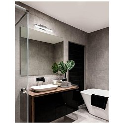 Obrázek pro produkt Nástěnné svítidlo nad zrcadlo VANESE chromovaný hliník a akryl LED 12W 3000K IP44 - NOVA LUCE