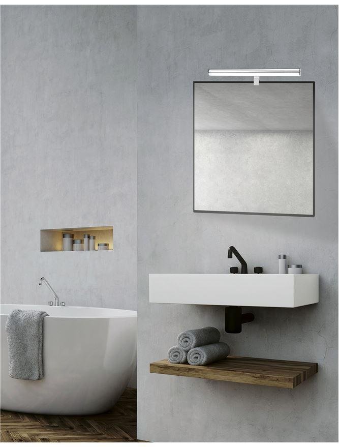 NV 787007 Nástěnné svítidlo nad zrcadlo VANESE chromovaný hliník a akryl LED 12W 3000K IP44 - NOVA LUCE