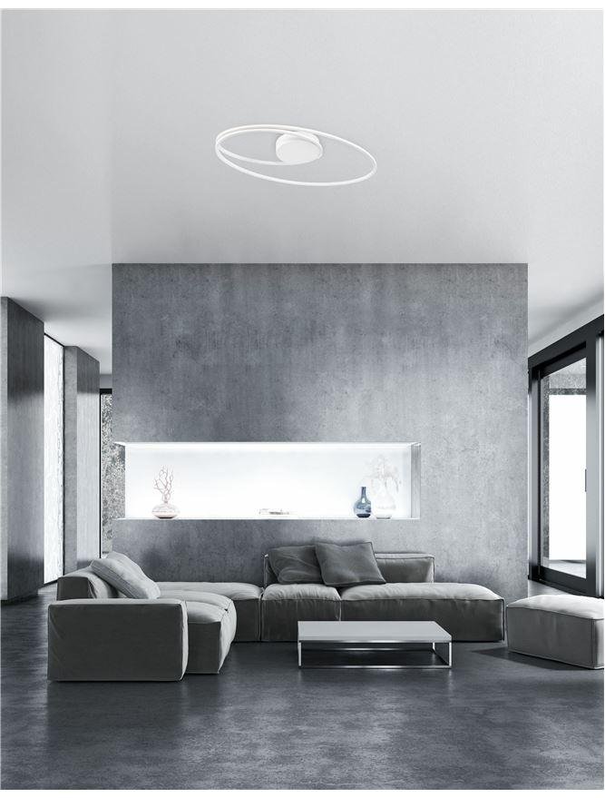 NV 8101204 Stropní svítidlo VIAREGGIO bílý hliník a akryl LED 28W 230V 3000K IP20 - NOVA LUCE