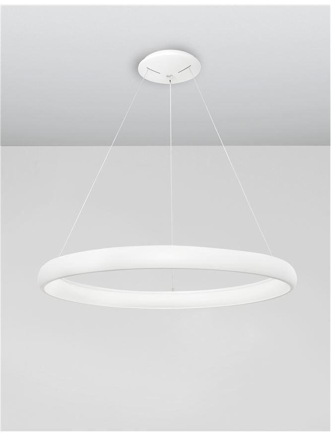 NV 8105601 D Závěsné svítidlo ALBI bílý hliník a akryl LED 50W 230V 3000K IP20 stmívatelné - NOVA LUCE (obrázek 4)