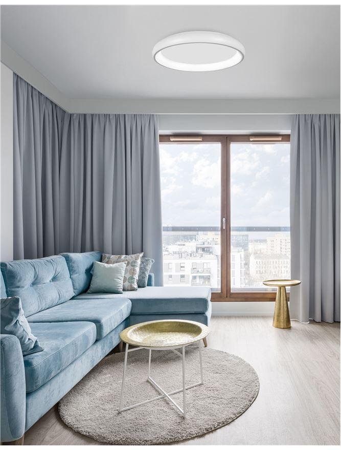 NV 8105607 D Stropní svítidlo ALBI bílý hliník a akryl LED 80W 230V 3000K IP20 stmívatelné - NOVA LUCE